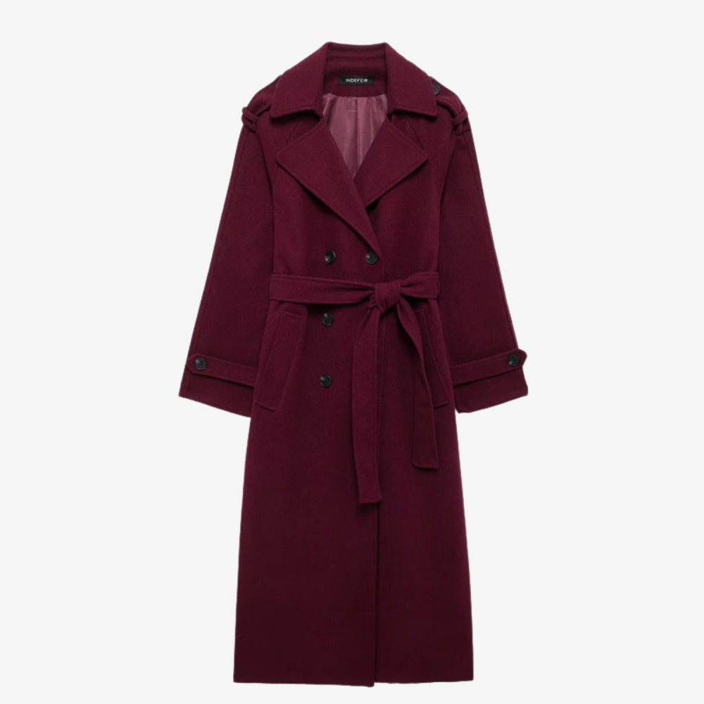 Lua | Burgundy Trenchcoat