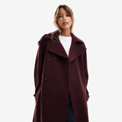 Lua | Burgundy Trenchcoat