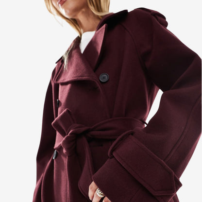 Lua | Burgundy Trenchcoat