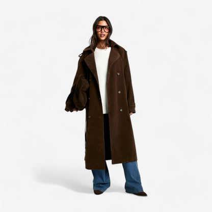 Molly | Suède Trenchcoat