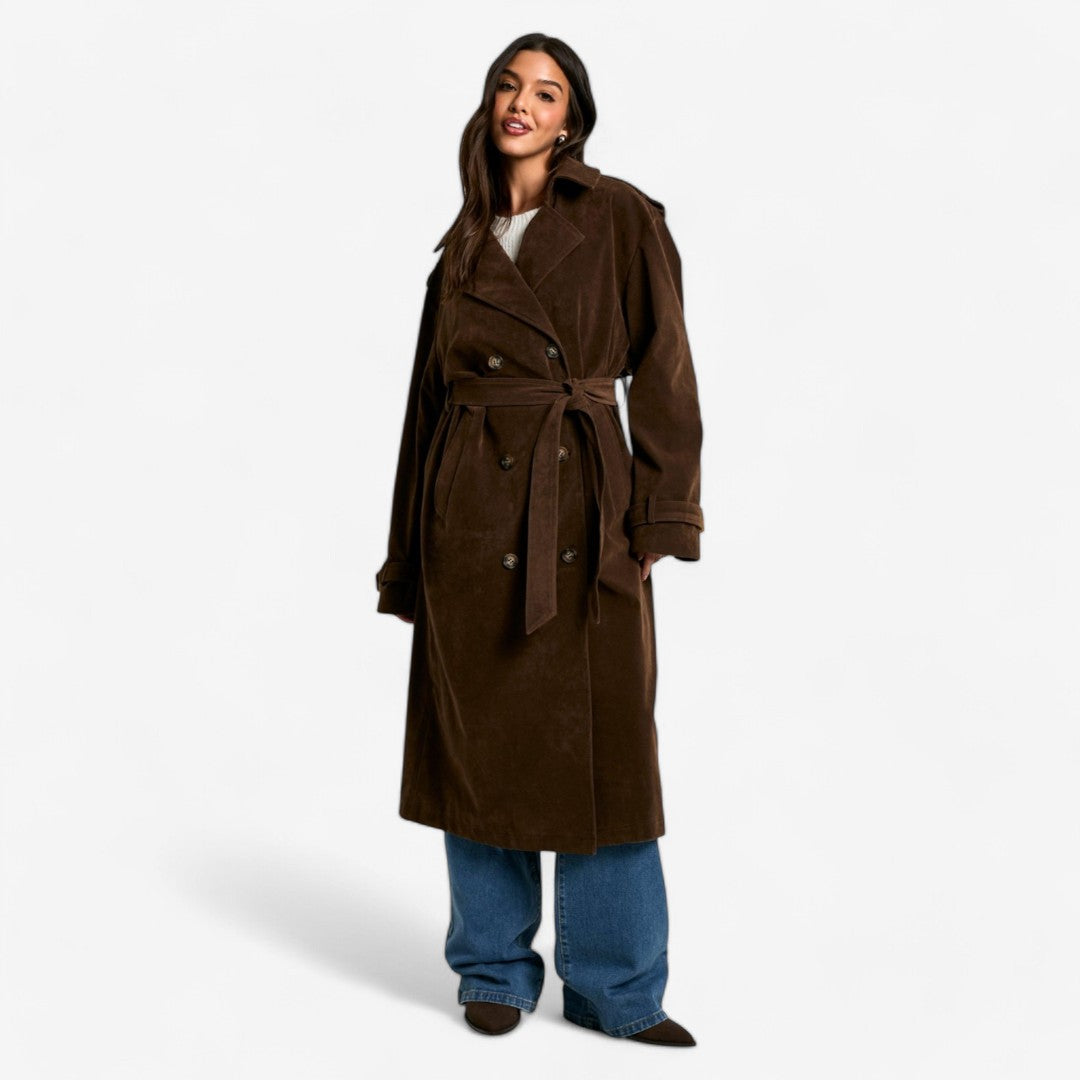 Molly | Suède Trenchcoat